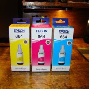 Epson ink # 664 New in boxes. Plus free ink